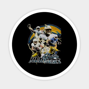 Justin Herbert Vintage Collage Magnet